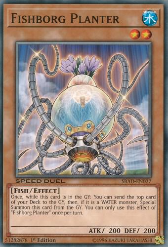 Fishborg Planter SBAD-EN027 card from Speed Duel: Attack from the Deep