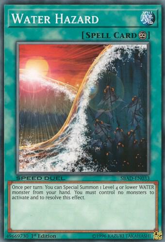 Water Hazard SBAD-EN033 card from Speed Duel: Attack from the Deep