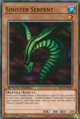 Sinister Serpent SBAD-EN037 card from Speed Duel: Attack from the Deep