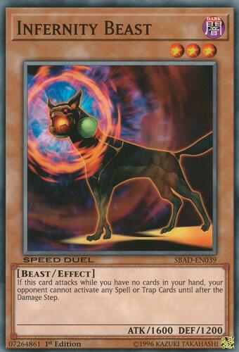 Infernity Beast SBAD-EN039 card from Speed Duel: Attack from the Deep