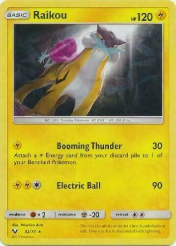 Raikou - 32/73 (Let's Play, Pikachu!) (Cracked Ice Holo) 032/073 card from Deck Exclusives