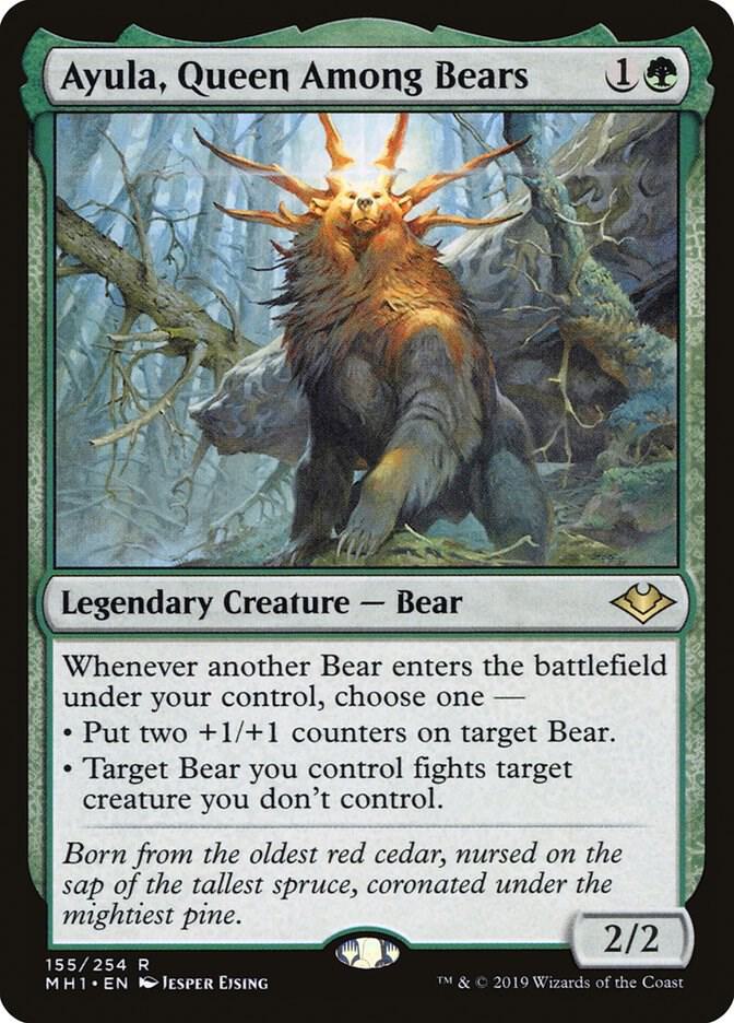 Ayula, Queen Among Bears 155 card from Modern Horizons