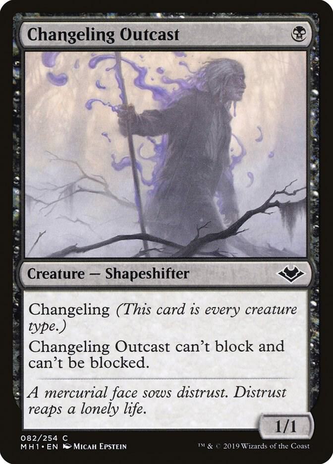 Changeling Outcast 82 card from Modern Horizons