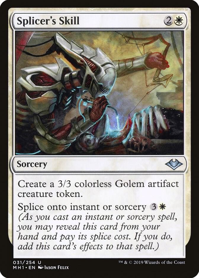 Splicer's Skill 31 card from Modern Horizons