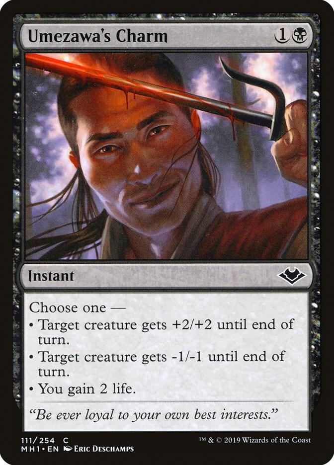 Umezawa's Charm 111 card from Modern Horizons