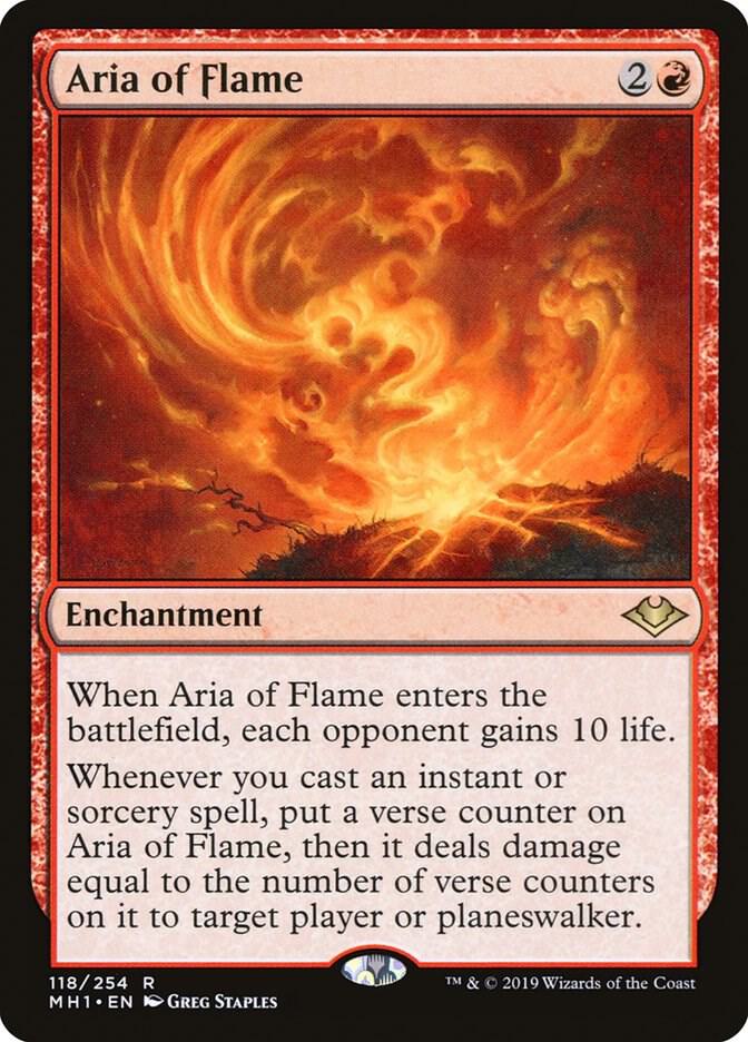 Aria of Flame 118 card from Modern Horizons