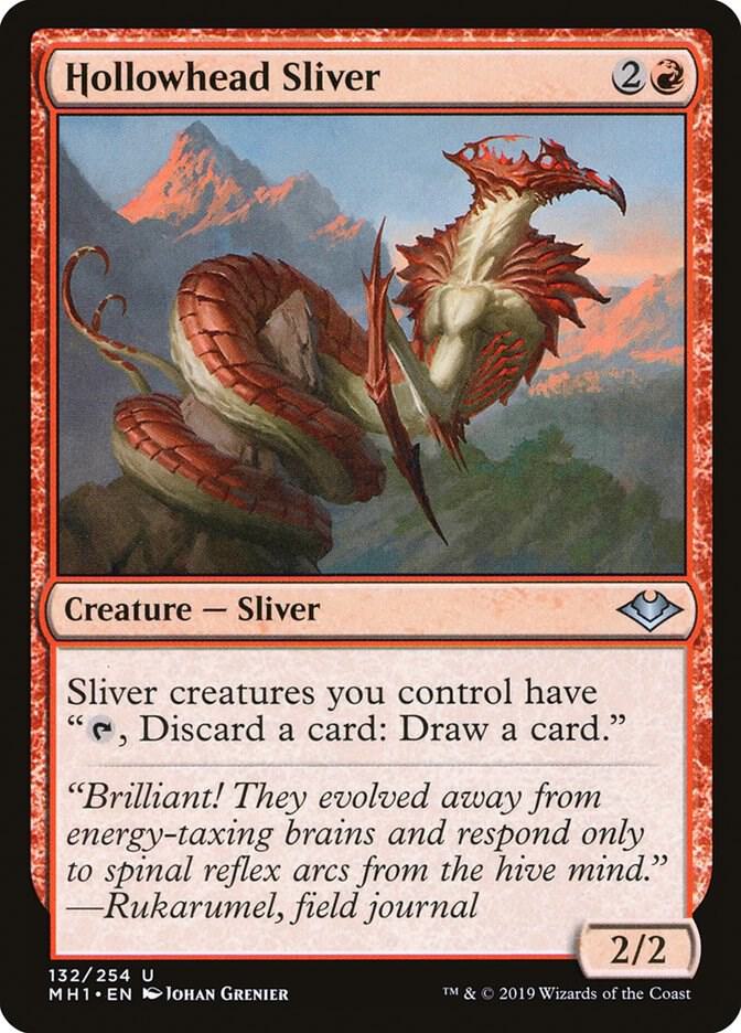 Hollowhead Sliver 132 card from Modern Horizons