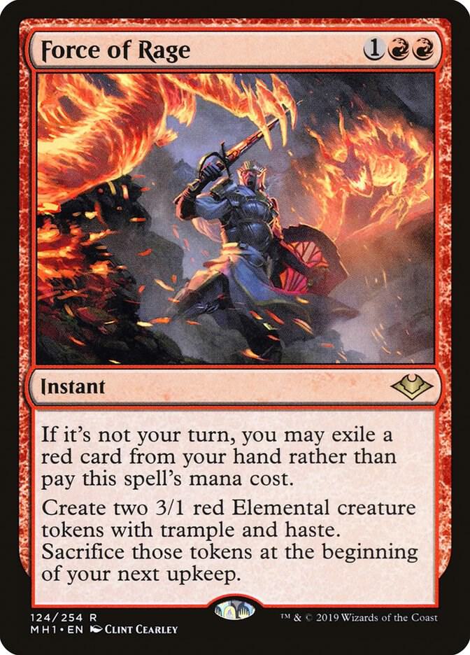 Force of Rage 124 card from Modern Horizons