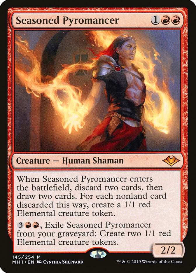 Seasoned Pyromancer 145 card from Modern Horizons