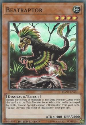 Beatraptor DANE-ENSE1 card from Dark Neostorm