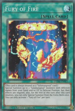 Fury of Fire DANE-ENSE2 card from Dark Neostorm