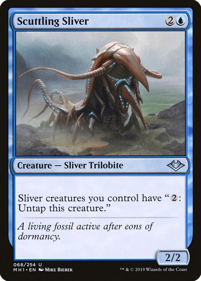 Scuttling Sliver 68 card from Modern Horizons