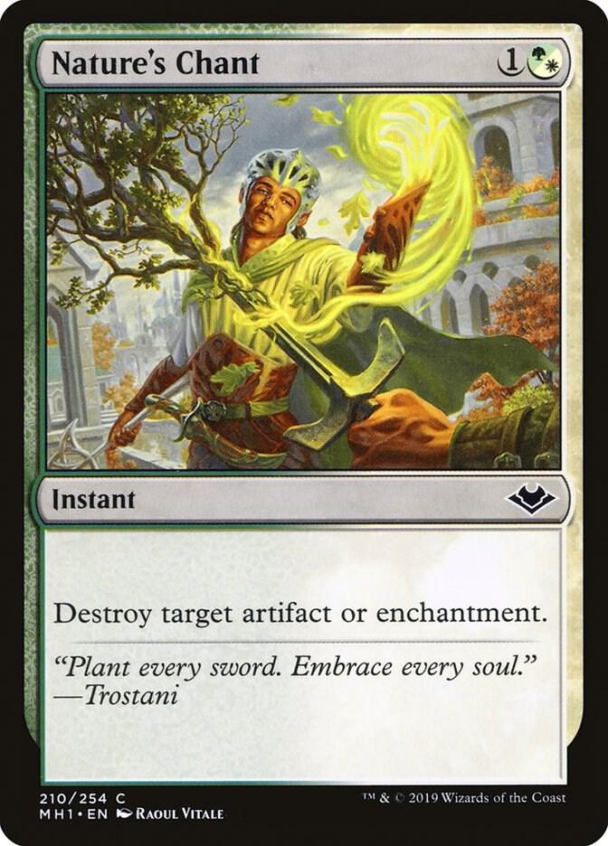 Nature's Chant 210 card from Modern Horizons