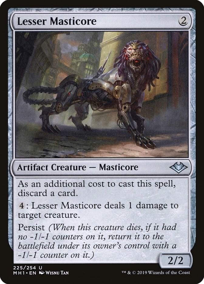 Lesser Masticore 225 card from Modern Horizons