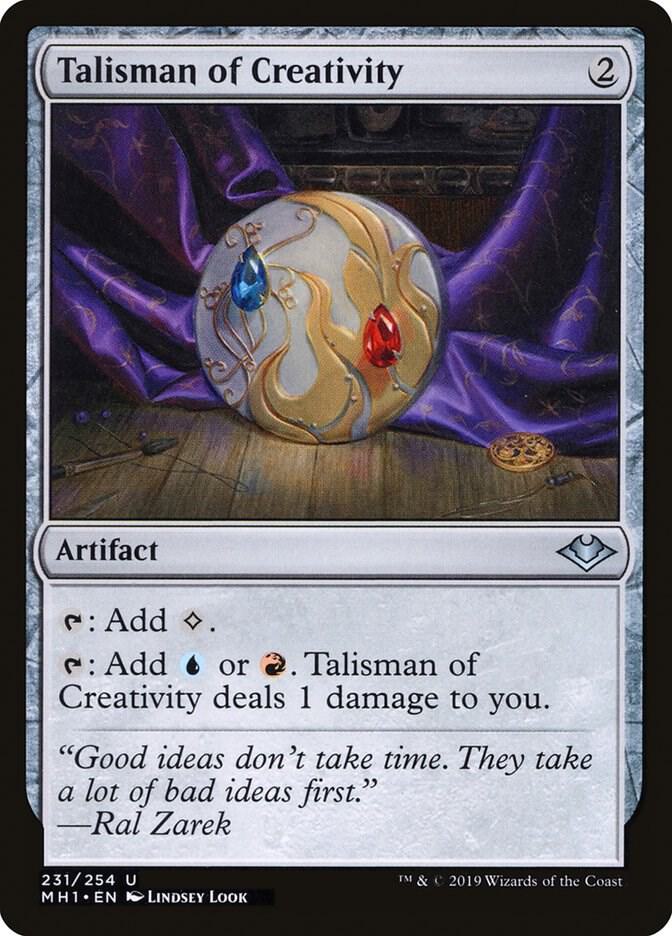 Talisman of Creativity 231 card from Modern Horizons