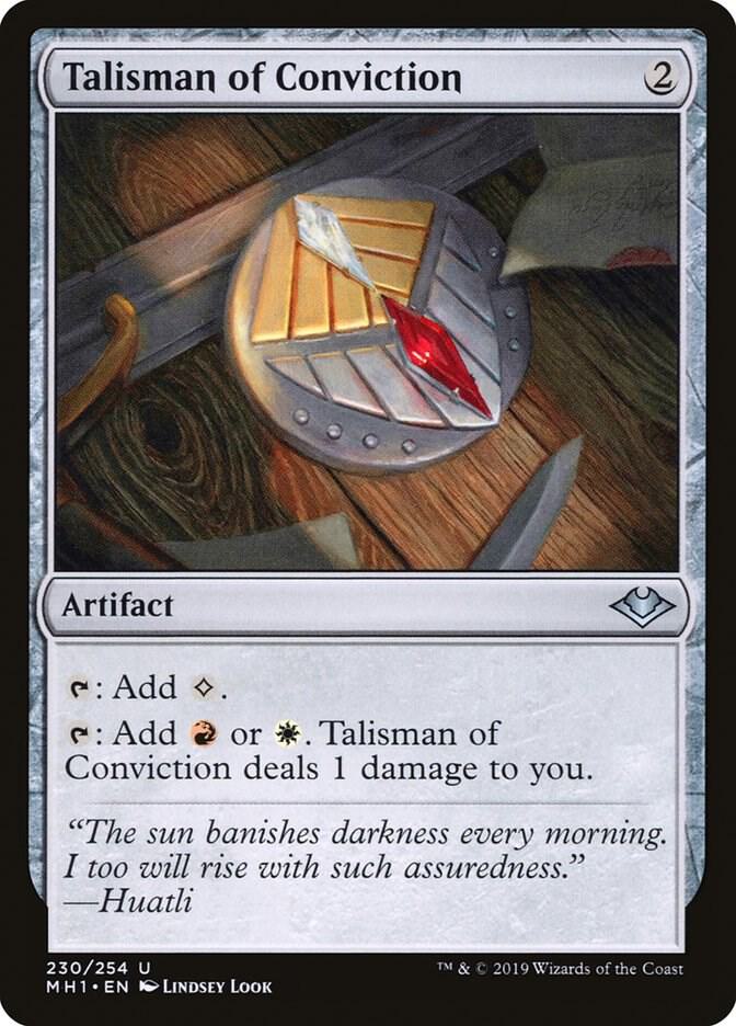 Talisman of Conviction 230 card from Modern Horizons