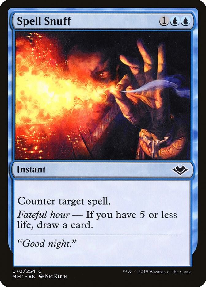 Spell Snuff 70 card from Modern Horizons