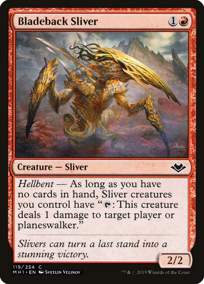 Bladeback Sliver 119 card from Modern Horizons