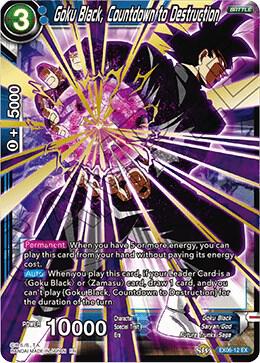 Goku Black, Countdown to Destruction EX06-12 card from Special Anniversary Set