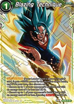 Blazing Technique EX06-21 card from Special Anniversary Set