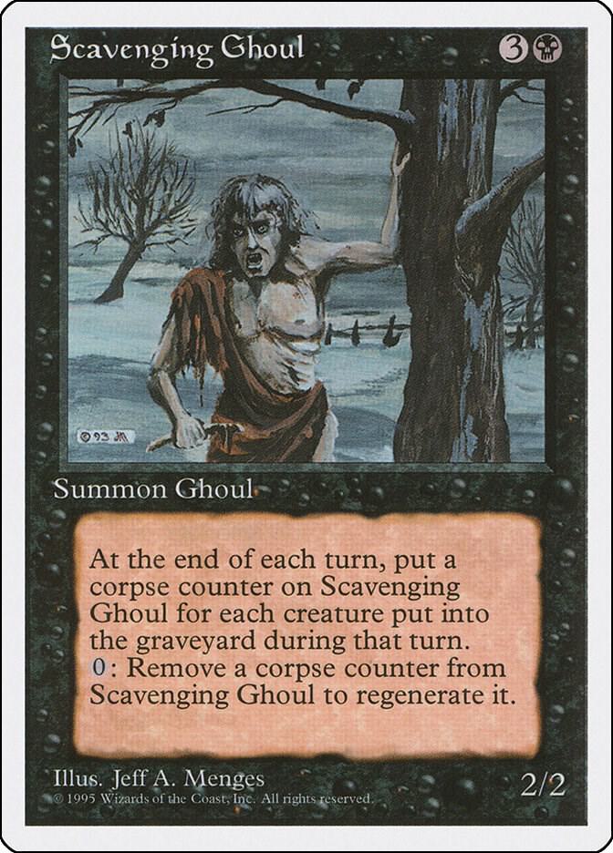 Scavenging Ghoul card from Fourth Edition