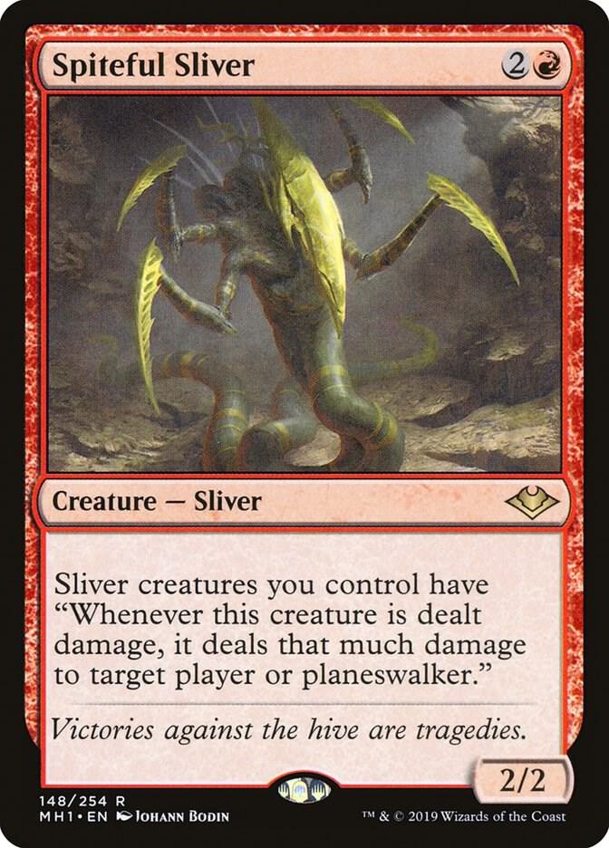 Spiteful Sliver 148 card from Modern Horizons