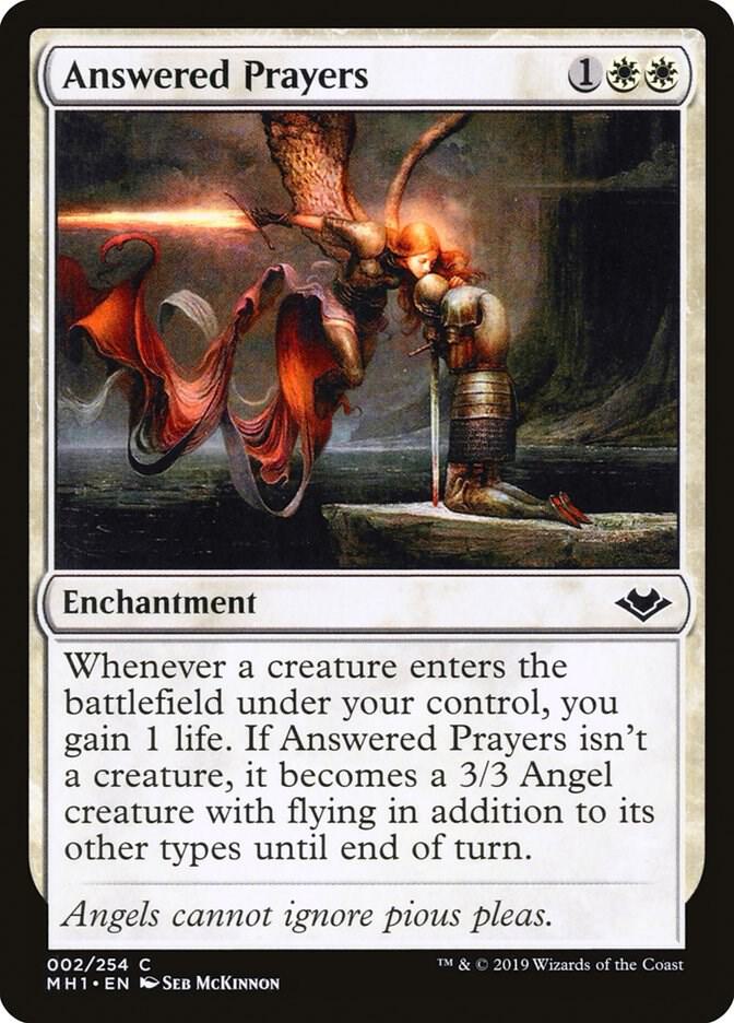Answered Prayers 2 card from Modern Horizons
