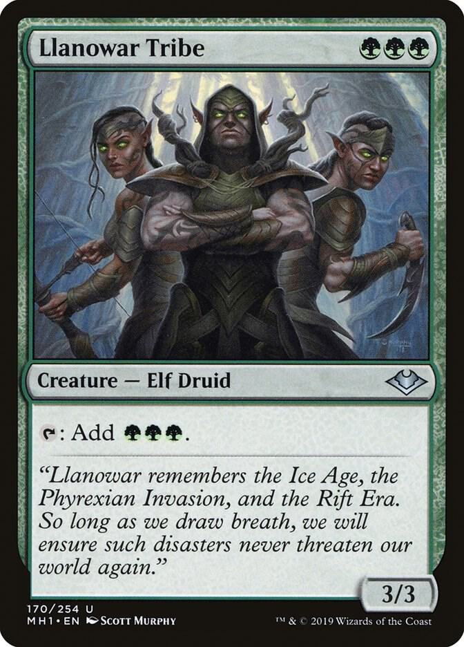 Llanowar Tribe 170 card from Modern Horizons