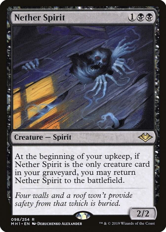 Nether Spirit 98 card from Modern Horizons