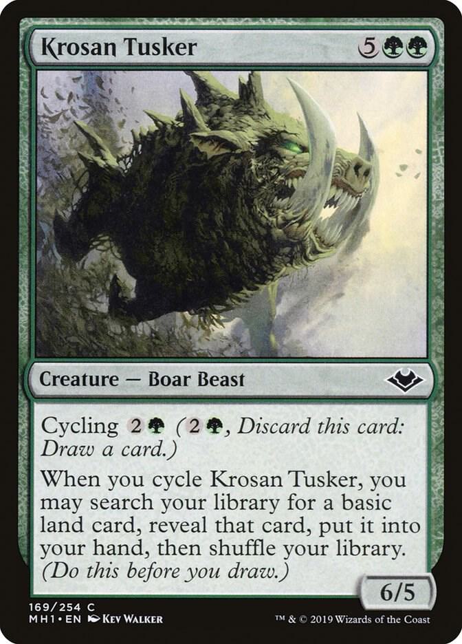 Krosan Tusker 169 card from Modern Horizons