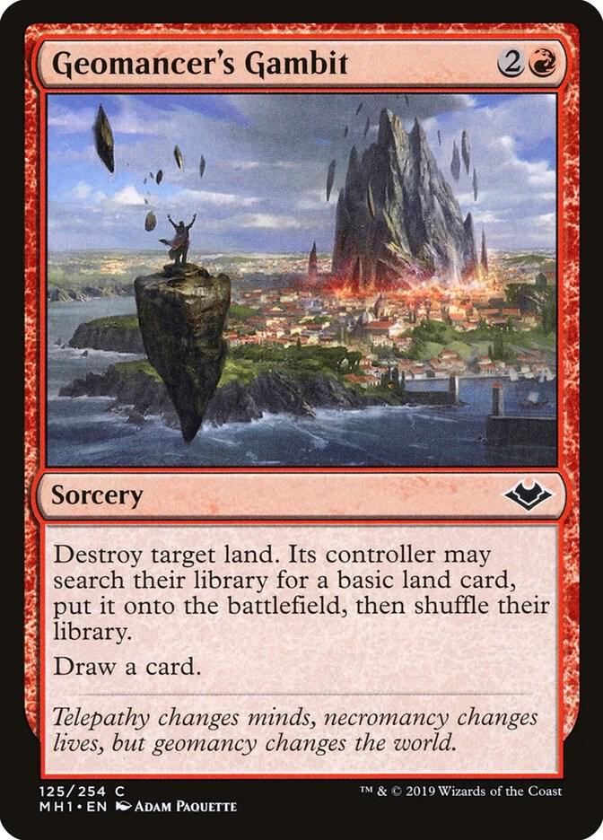Geomancer's Gambit 125 card from Modern Horizons