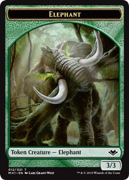 Elephant Token 12 card from Modern Horizons