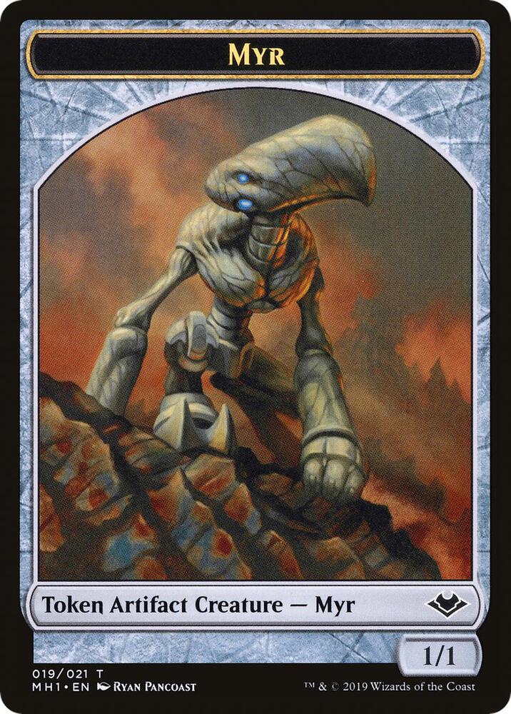 Myr Token 19 card from Modern Horizons