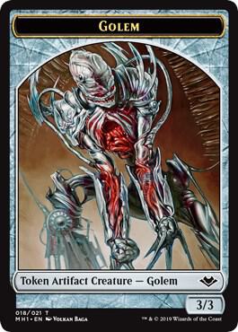 Golem Token 18 card from Modern Horizons