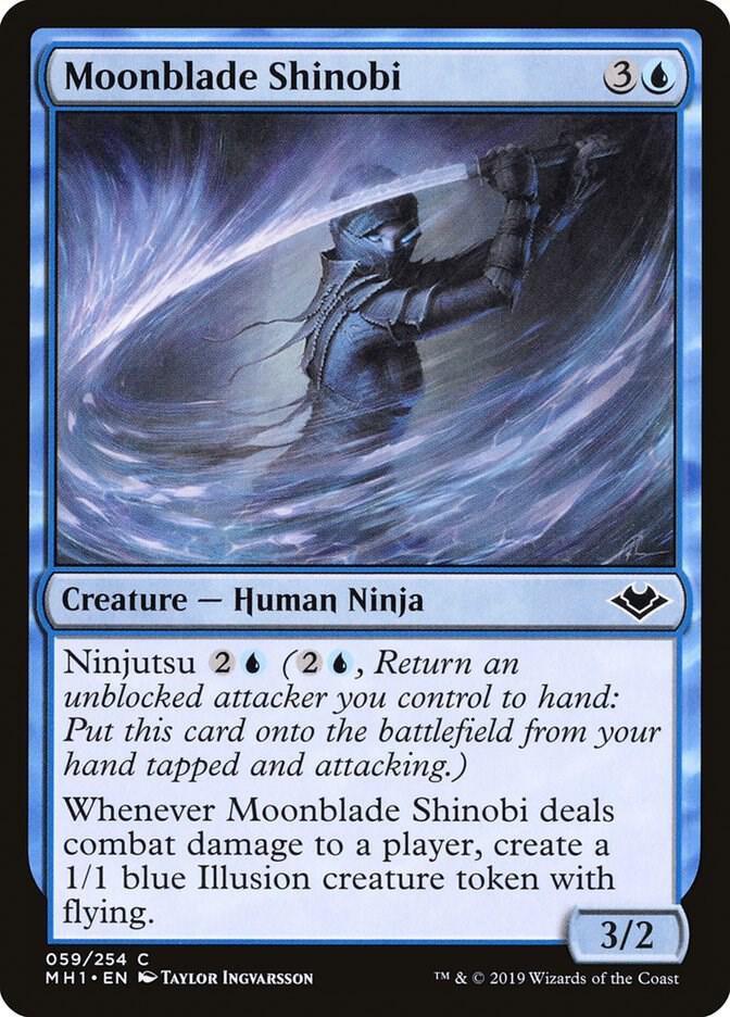 Moonblade Shinobi 59 card from Modern Horizons