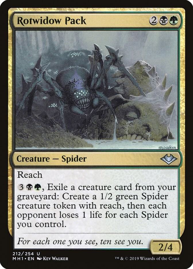 Rotwidow Pack 212 card from Modern Horizons