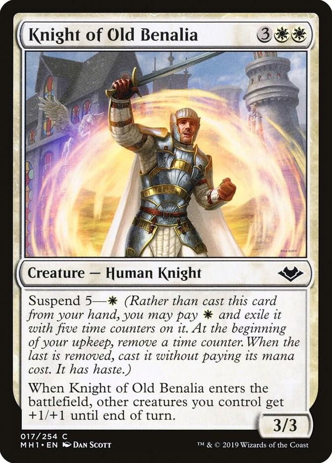 Knight of Old Benalia 17 card from Modern Horizons