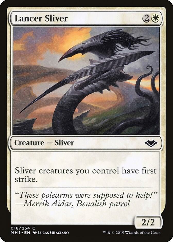 Lancer Sliver 18 card from Modern Horizons