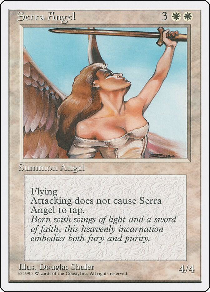 Serra Angel card from Fourth Edition
