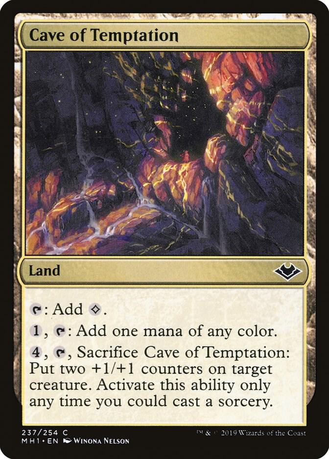 Cave of Temptation 237 card from Modern Horizons