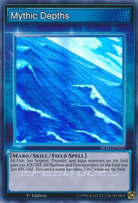 Mythic Depths SBAD-ENS02 card from Speed Duel: Attack from the Deep