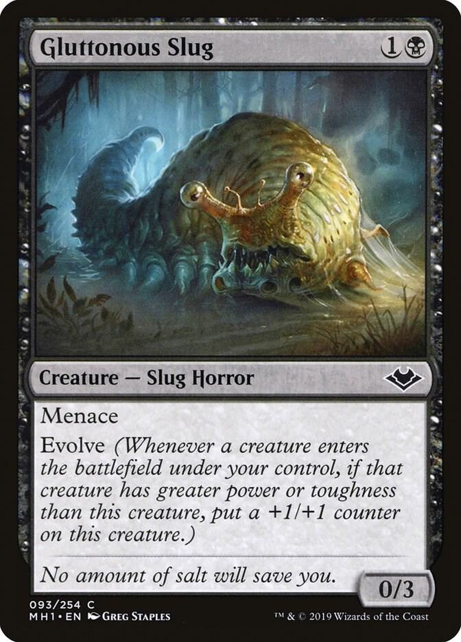 Gluttonous Slug 93 card from Modern Horizons