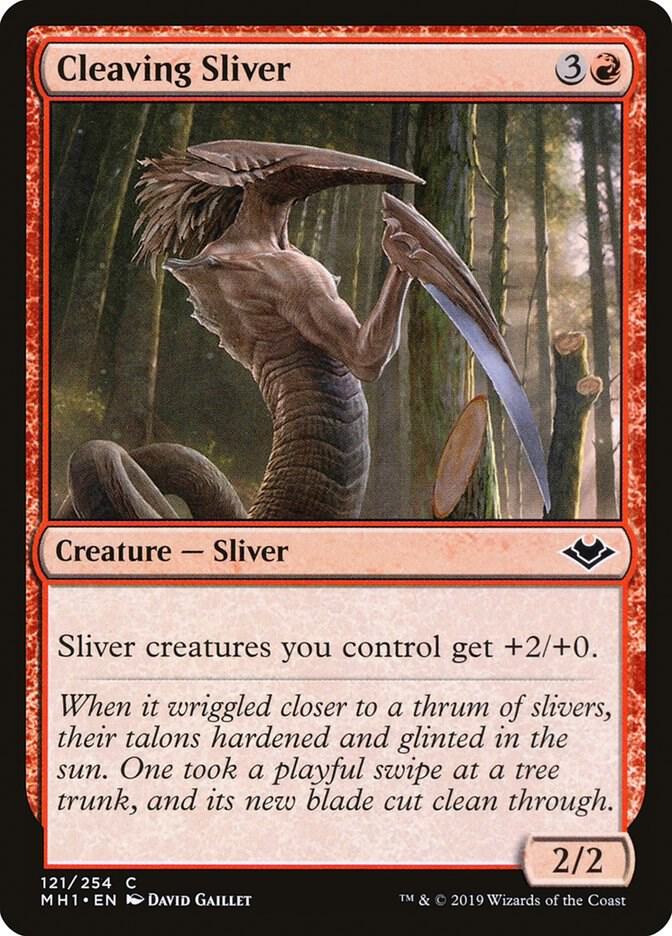 Cleaving Sliver 121 card from Modern Horizons