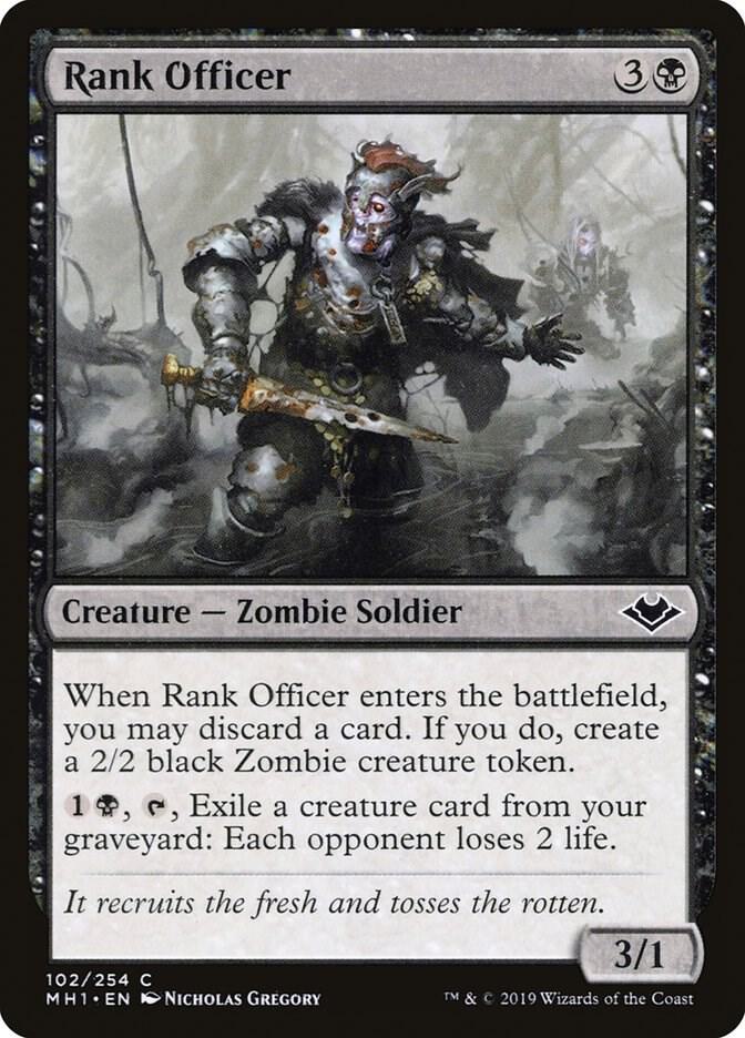 Rank Officer 102 card from Modern Horizons