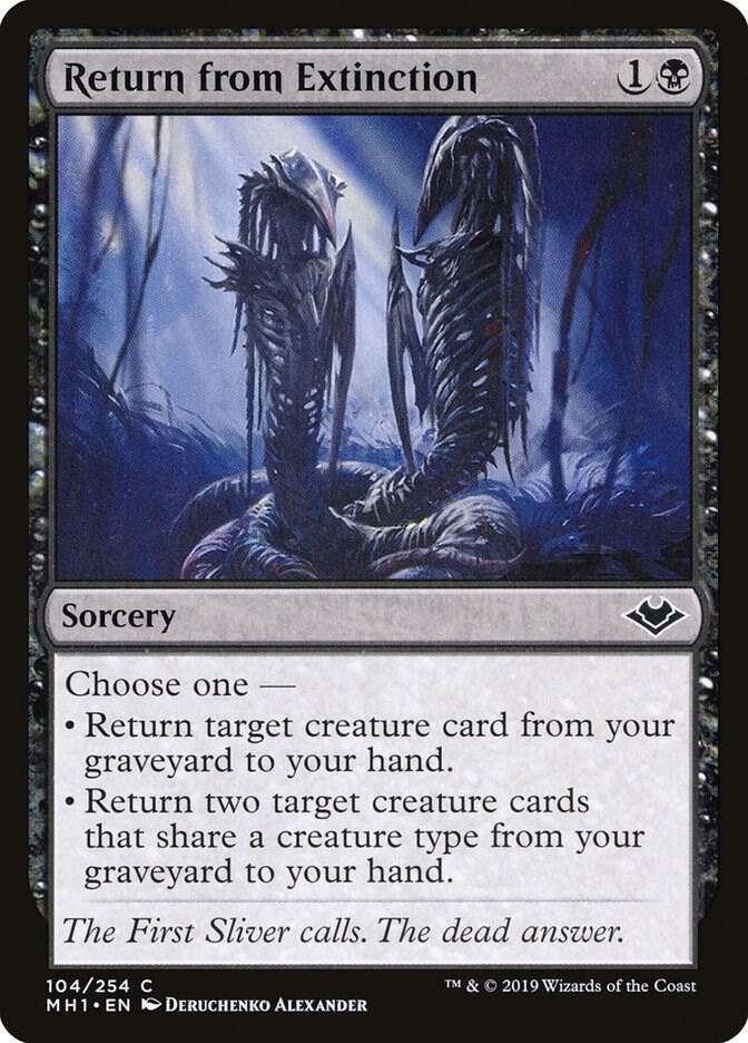 Return from Extinction 104 card from Modern Horizons