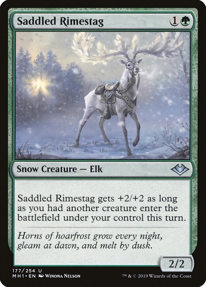 Saddled Rimestag 177 card from Modern Horizons