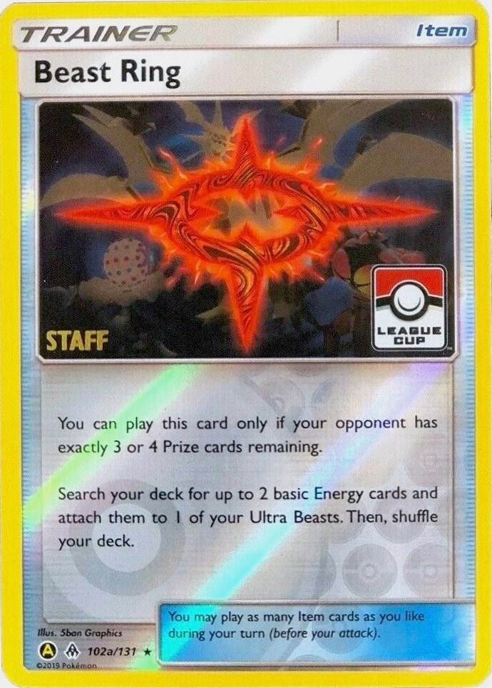 Beast Ring (League Cup) [Staff] 102a/131 card from League & Championship Cards