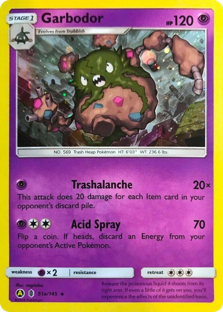 Garbodor - 51a/145 (Cosmos Holo) 051a/145 card from Alternate Art Promos