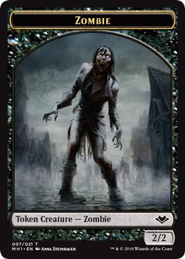 Zombie // Bear Double-Sided Token 7 // 11 card from Modern Horizons
