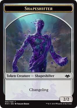 Shapeshifter // Golem Double-Sided Token 1 // 18 card from Modern Horizons